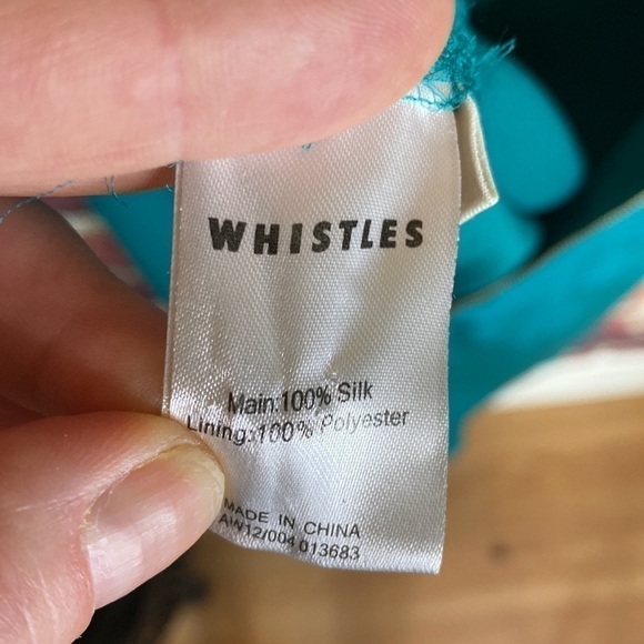 Whistles 100% Silk Faux Wrap Dress Size 6 - Picture 12 of 14